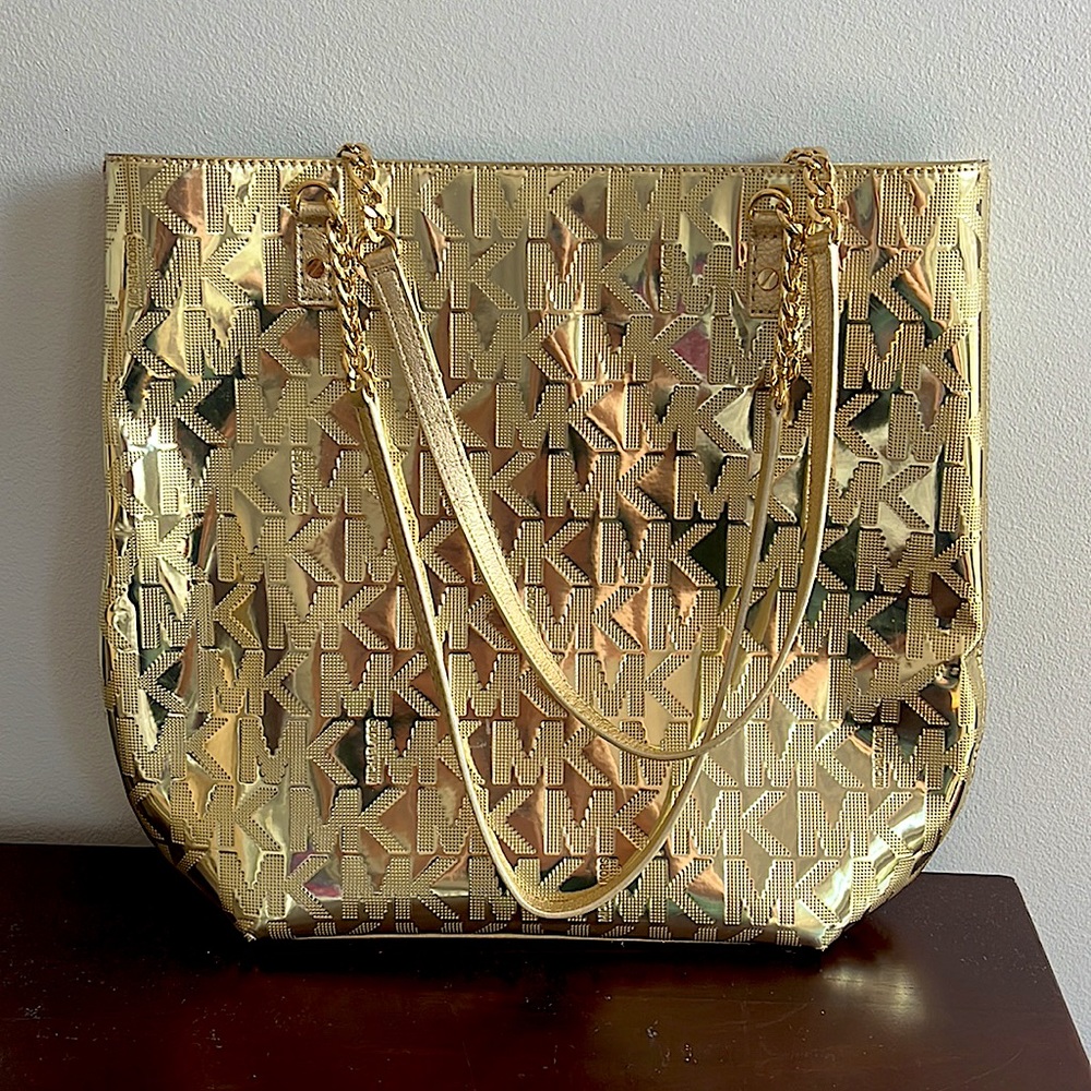 Michael Kors Gold Tote Purse